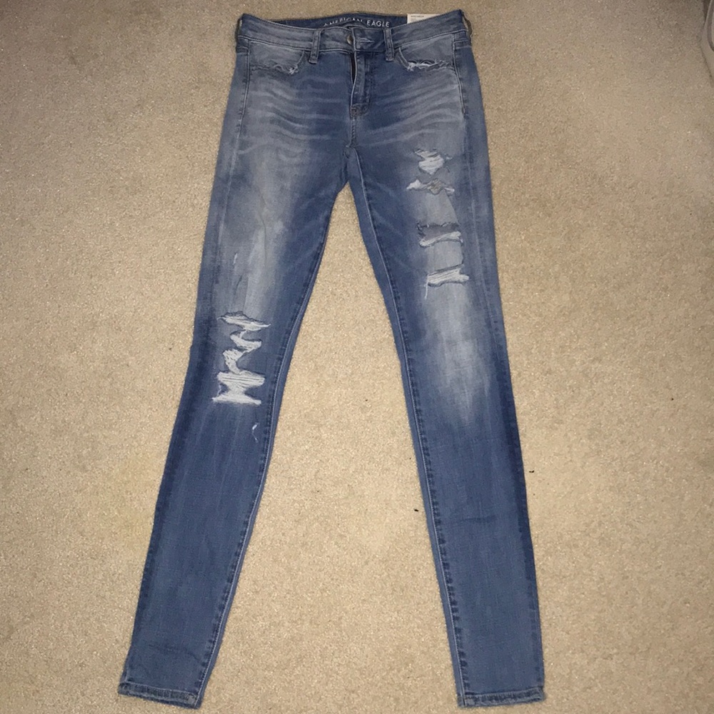 AE super stretch skinny jeans size 4 extra long